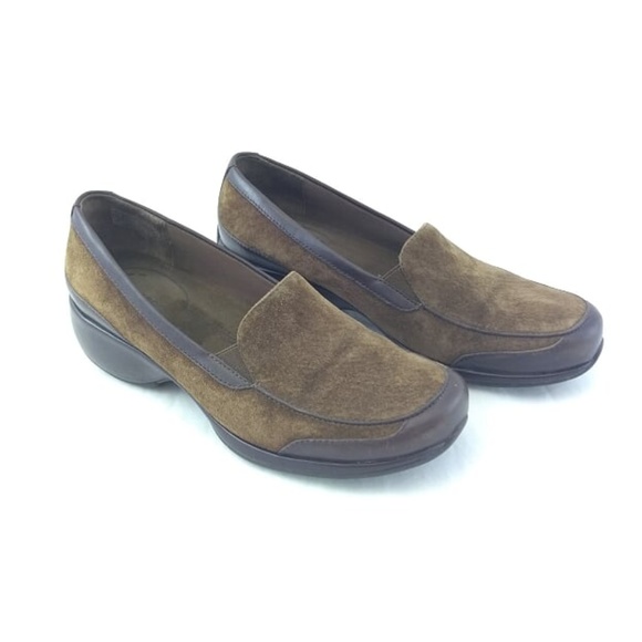 Rockport Shoes - Rockport Womens 8.5 Loafers Brown Suede Leather
